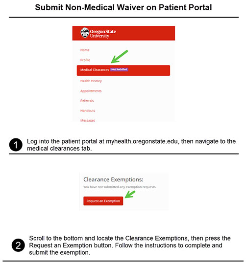 non-medical exemption instructions